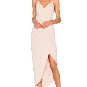 Shona Joy cocktail draped dress - ballet color